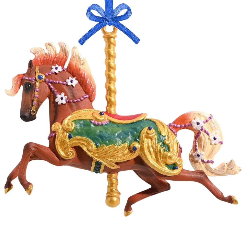 Breyer Ornamento Natale – Babbo Natale A Cavallo | Decorazione Albero In Plastica, Collezione 2018