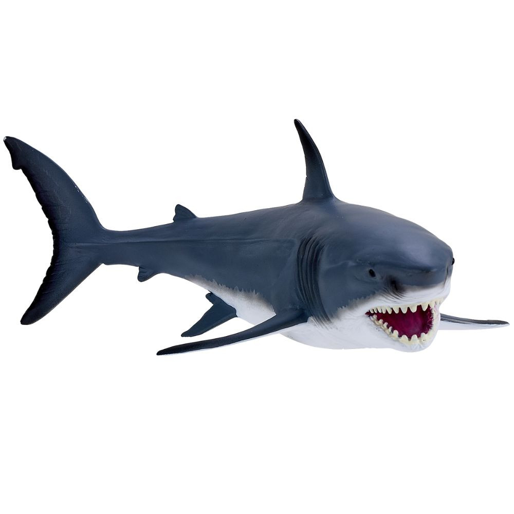 MOJO Bull Shark Spielfigur – Realistische Meerestier-Figur, Handbemalt, Pädagogisches Spielzeug