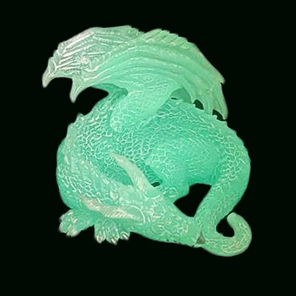 Figurine Snow Dragon Fluo - Safari Ltd - Brillant Dans Le Noir - Pour Collection Et Jeu
