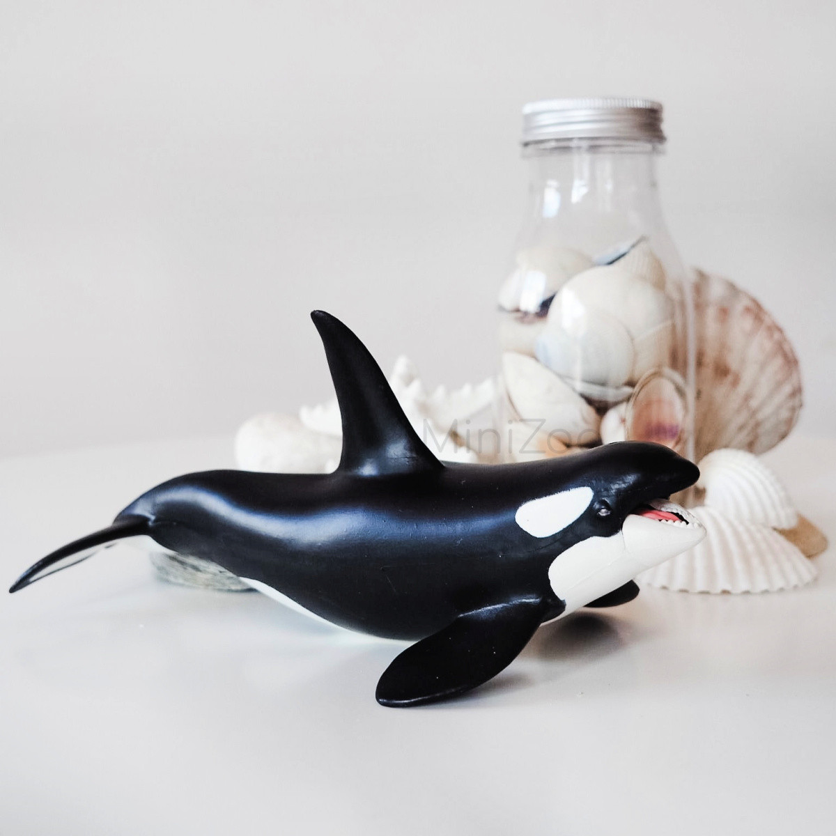 Killer Whale 完成品 Orca, Killer Whale, Very Nice Plastic Replica 2 3/4