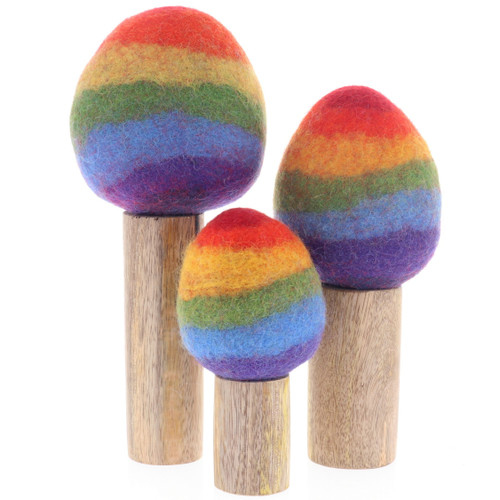 Papoose Rainbow Trees Set