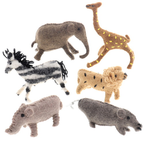 Papoose African Animals 6pc