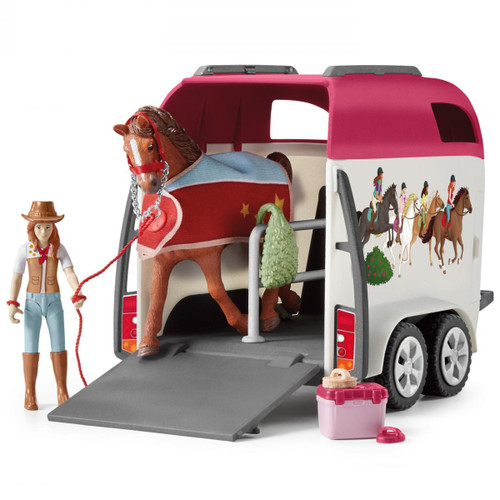 Schleich Adventure with Car and Horse Trailer