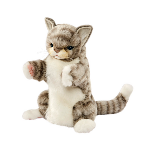 Hansa Grey Cat Puppet