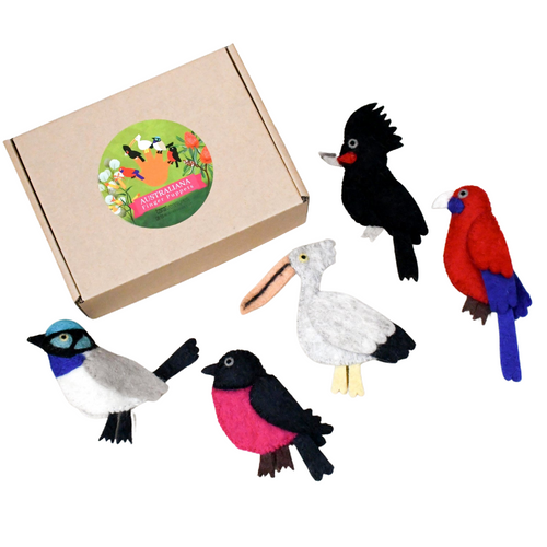 Australian Colourful Birds Finger Puppet Set 
