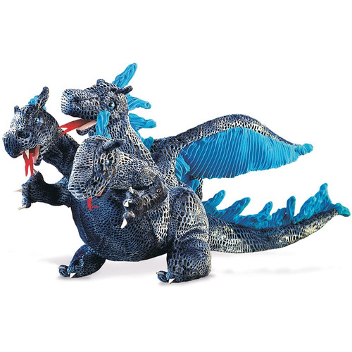 3 Headed Blue Dragon Puppet