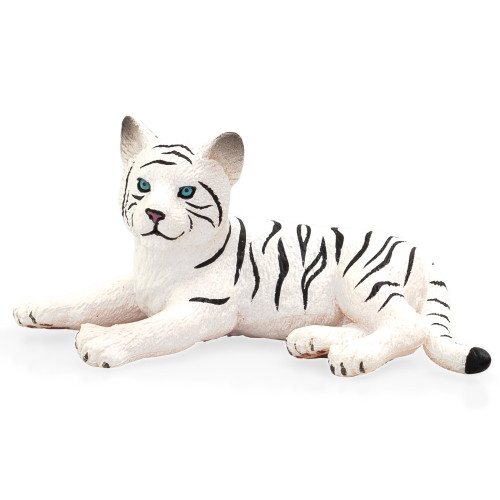 Mojo White Tiger Cub Lying