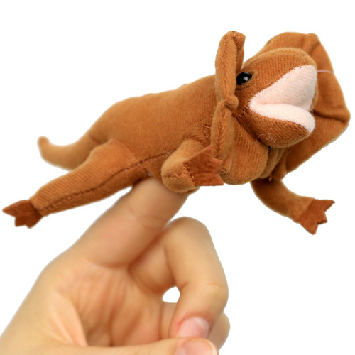 Frilled Lizard Finger Puppet
