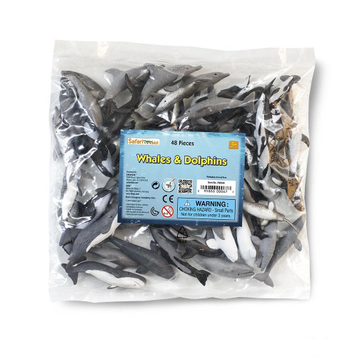 Safari Ltd Whales & Dolphins Bulk Bag 48pc