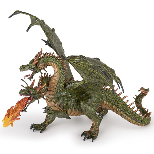 Papo Dragon Two Headed Green