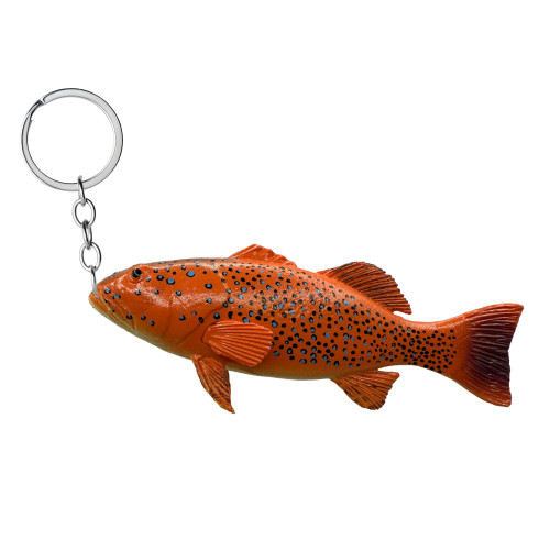 Keyler Fish Rings Mini Fish Coral Trout Keyring | Replica Fish Keyrings