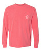 Sunrise H Comfort Colors Long Sleeve Pocket Tee