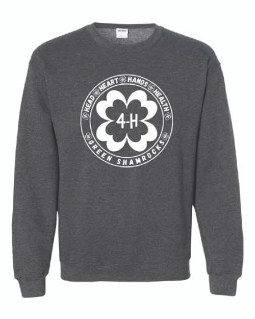 Green Shamrocks 4H Crewneck Sweatshirt
