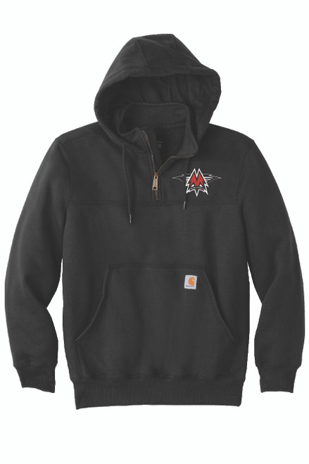 Mohawk Hockey Carhartt Hooded Mock Zip Rain Defender 