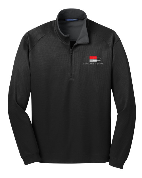 B+C Vertical Texture 1/4 Zip