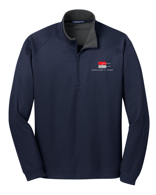 B+C Vertical Texture 1/4 Zip