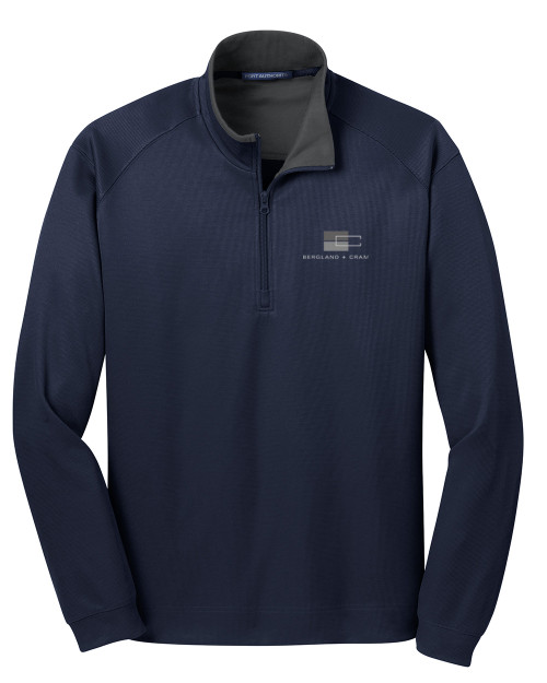 B+C Vertical Texture 1/4 Zip