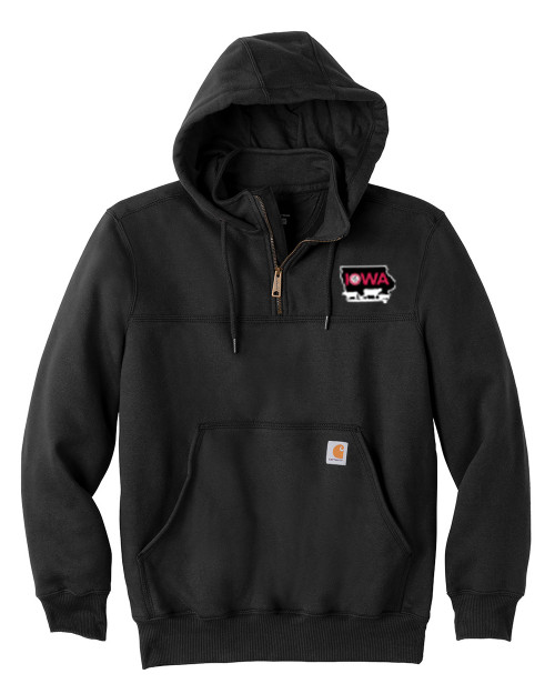 C&D Carhartt Hooded Mock Zip Rain Defender 