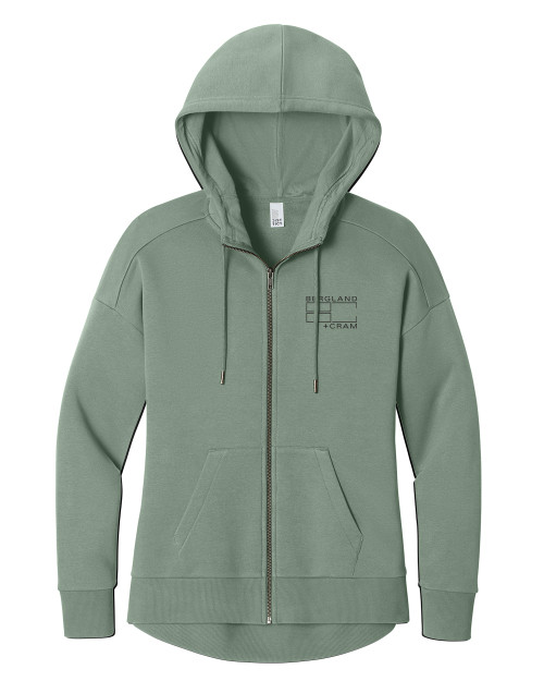 B+C Women's Drop Shoulder Full-Zip