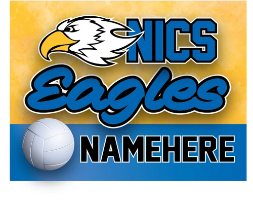 NICS Volleyball Yard Sign