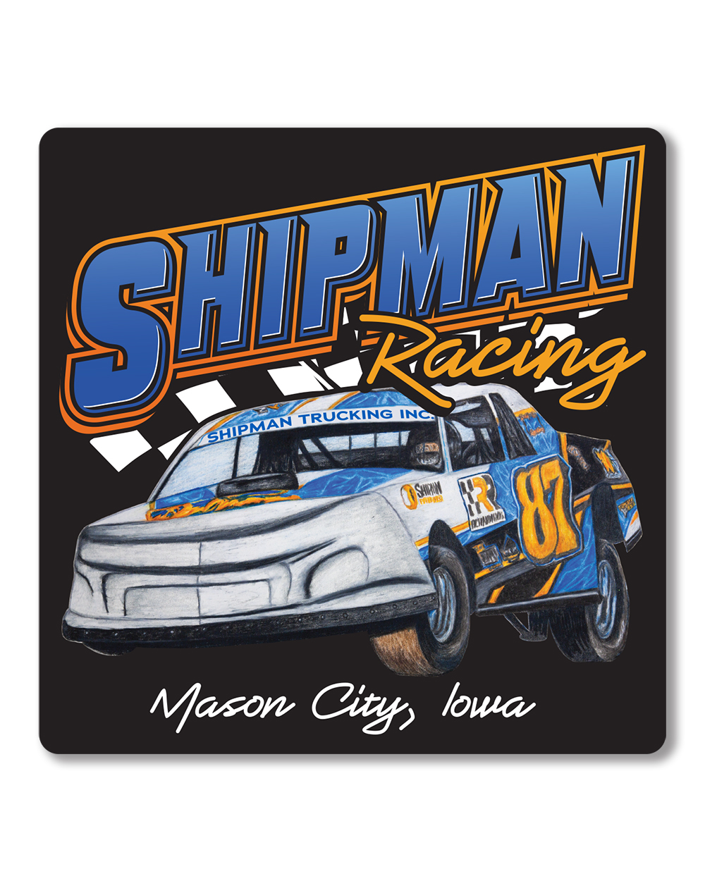 Shipman Racing Sticker