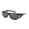 Sunglasses Luxe Polarized Women's Fit-Overs with Rhinestones