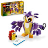 LEGO Creator 3in1 Fantasy Forest Creatures 31125 Building Kit Featuring an Owl, Rabbit and Squirrel; Animal Toys for Kids Aged 7+ Who Love Creative Fun and Animal Models (175 Pieces)