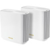ASUS ZenWiFi AX6600 Tri-Band Mesh WiFi 6 System (XT8 2PK) - Whole Home Coverage up to 5500 sq.ft & 6+ rooms, AiMesh, White