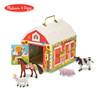 Melissa & Doug Latches Barn Toy (Developmental Toy, Helps Improve Fine Motor Skills, Painted Wood Barn, 10.5"H x 7.5"W x 10" L)