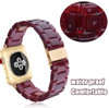 Burgundy Resin Band Bracelet for Apple Watch Series 4/3/2/1 (38mm/40mm)