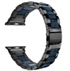LUXE Navy Resin & Stainless Steel Band Bracelet for Apple Watch Band 38MM Series 5/4/3/2/1