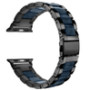 LUXE Navy Resin & Stainless Steel Band Bracelet for Apple Watch Band 42MM Series 5/4/3/2/1