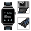 LUXE Navy Resin & Stainless Steel Band Bracelet for Apple Watch Band 42MM Series 5/4/3/2/1