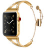 LUXE Gold Metal Band Bracelet with Rhinestones for Apple Watch 38mm Series 5/4/3/2/1
