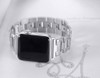 LUXE Silver Stainless Steel Bling Band Bracelet for Apple Watch 38mm Series 5/4/3/2/1