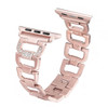 LUXE Rose Gold Stainless Steel Bling Band Bracelet for Apple Watch 38mm Series 5/4/3/2/1