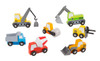 Melissa & Doug Wooden Construction Site Vehicles With Wooden Storage Tray