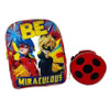 Miraculous Ladybug 16" Backpack with Round Lunch Bag