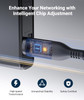 STARWARE Starlink Mini Cable 3M/9.8FT, 100W Input Waterproof USB C to DC Power Cable with LED Light for Starlink Mini Accessories
