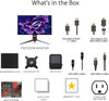 ASUS ROG Swift 27” 4K QD-OLED Gaming Monitor (PG27UCDM) - 240Hz, 0.03ms, Custom Heatsink, Neo Proximity Sensor