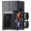 Flashforge Creator 5 Pro 4-Toolheads Enclosed Multi-Color 3D Printer | 500% Faster, Zero Purge Waste