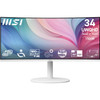MSI Modern MD342CQPW 34in VA 3440 x 1440(UWQHD) Computer Monitor, 120Hz, 1800 Curved, HDMI, DP, 1ms, White