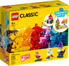 LEGO Classic Creative Transparent Bricks 11013 Building Toy with Transparent Bricks (500 Pieces)