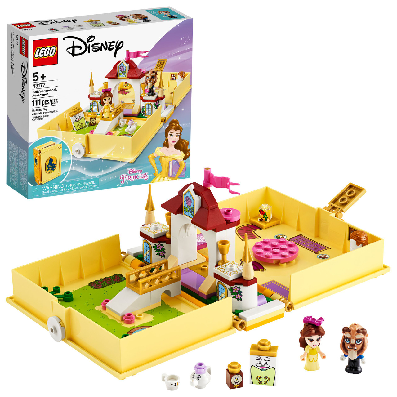 LEGO 43195 Disney Belle and Rapunzel's Royal Stables Toy Building Kit (239  Pieces) 