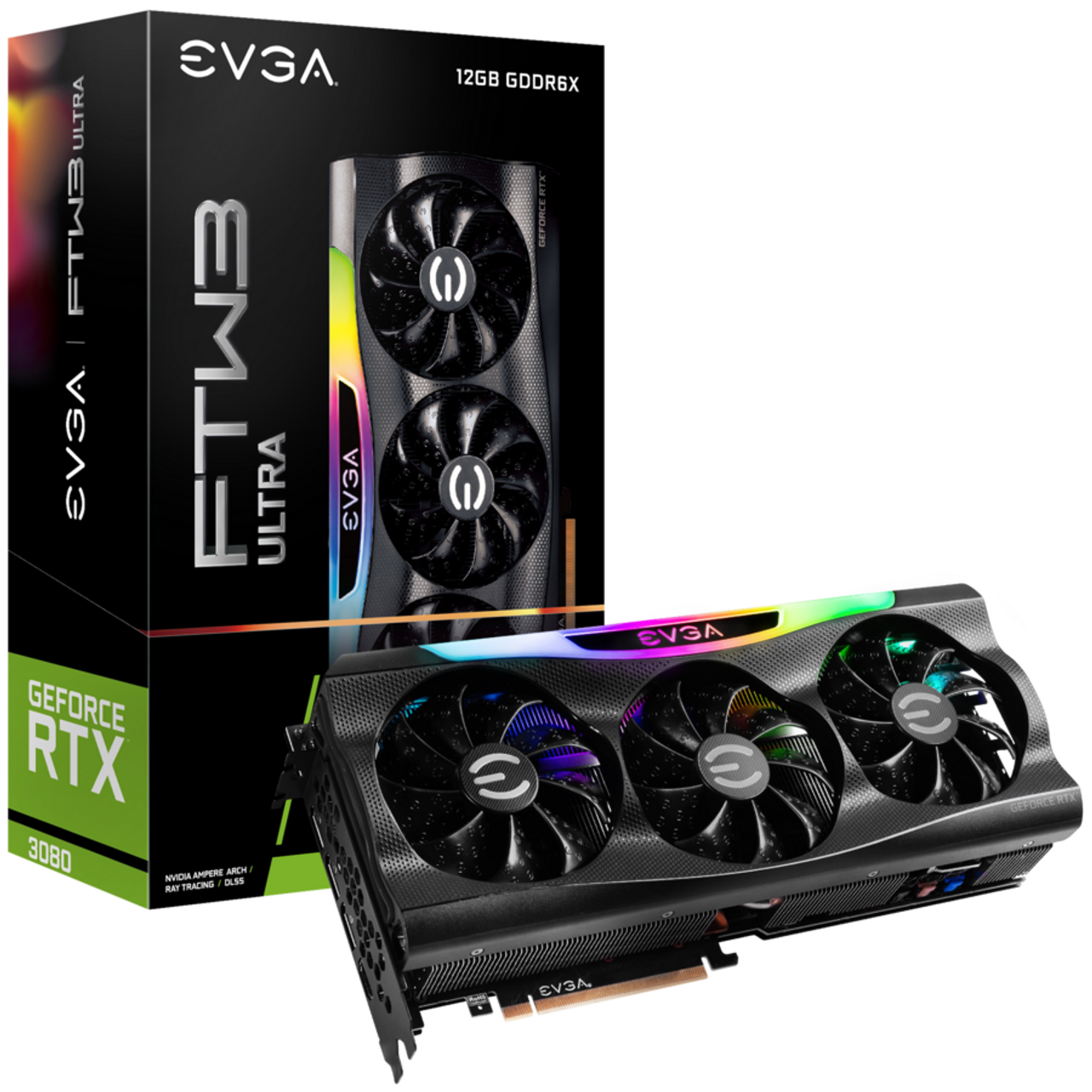 EVGA GeForce RTX 3080 12GB FTW3 Ultra Gaming, 12G-P5-4877-KL, 12GB