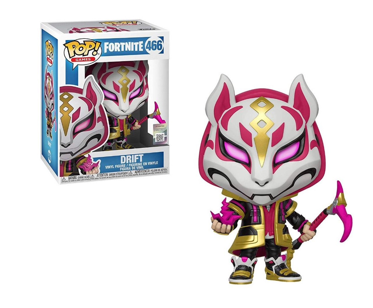 from fortnite drift as a stylized pop vinyl from funko figure stands 3 - fortnite asus aura