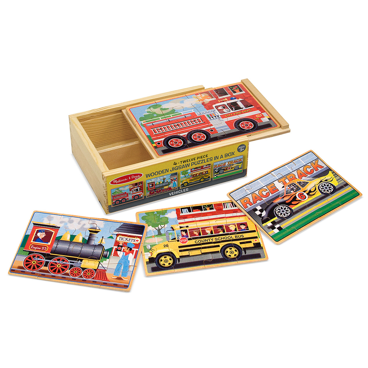 Melissa and doug sales vehicle puzzle