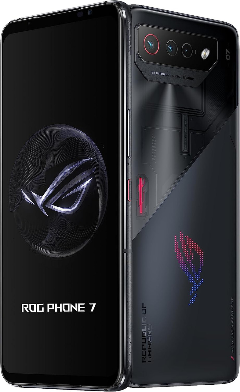 Asus ROG 7 5G Gaming Smartphone (12GB RAM, 256GB Storge) | 6.78 inch FHD+  AMOLED Display | 165Hz Refresh Rate | Snapdragon 8 Gen 2 (Storm White)