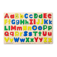 Melissa & Doug Upper & Lower Case Alphabet Letters Wooden Puzzle, 52pc