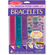 Melissa & Doug Design-Your-Own Bracelets With 100+ Sparkle Gem and Glitter Stickers